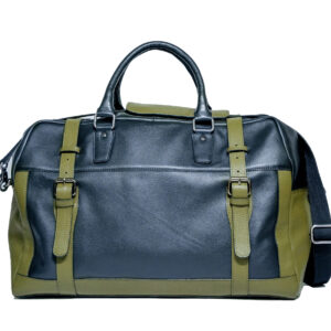 duffle bag green and blue